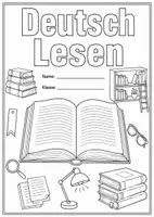 Vorschau - Arbeitsblätter - Deckblatt Deutsch Lesen - Deckblatt