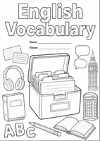 Vorschau - Arbeitsblätter - Deckblatt English Vocabulary - Deckblatt
