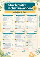 Vorschau - Arbeitsblätter - Strahlensätze sicher anwenden – Mathematik, Klasse 9 - Deckblatt