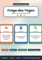 Vorschau - Interaktives Material - Frage des Tages – Kartenbox für den Morgenkreis (36 Karten, Klasse 1–6) - Deckblatt