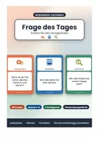 Vorschau - Interaktives Material - Frage des Tages – Kartenbox für den Morgenkreis (36 Karten, Klasse 1–6) - Seite 1
