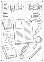 Vorschau - Arbeitsblätter - Materialpaket Deckblatt Englisch - Seite 2