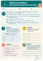Vorschau - Arbeitsblätter - Vektorrechnung kompakt: Rechnen, prüfen, anwenden – Mathematik, Klasse 11 - Seite 2