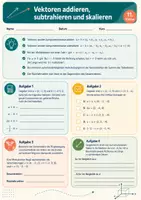 Vorschau - Arbeitsblätter - Vektorrechnung kompakt: Rechnen, prüfen, anwenden – Mathematik, Klasse 11 - Seite 3