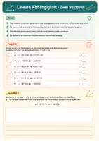 Vorschau - Arbeitsblätter - Lineare Abhängigkeit verstehen und anwenden – Mathematik, Klasse 11–13 - Seite 2