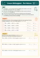 Vorschau - Arbeitsblätter - Lineare Abhängigkeit verstehen und anwenden – Mathematik, Klasse 11–13 - Seite 3