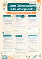 Vorschau - Arbeitsblätter - Lineare Gleichungssysteme in der Vektorgeometrie – Mathematik, Klasse 11–12 - Deckblatt