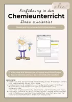 Vorschau - Arbeitsblätter - Chemie - Einführung Chemieunterricht: Draw a scientist - Deckblatt