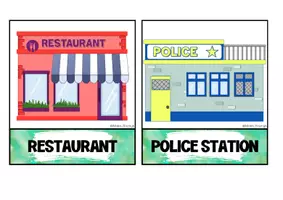 Vista previa - Tarjetas / Manipulativos - City Buildings Flashcards - página 3