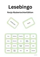 Vorschau - Spiele - Lese-Bingo zum Lesenlernen -Ronja Räubertochter- - Deckblatt