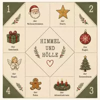 Vorschau - Arbeitsblätter - VKL mit Herz: Himmel und Hölle Faltspiel-Wortschatz Weihnachten - Seite 2