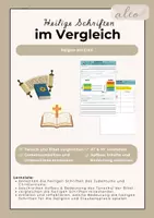 Vorschau - Arbeitsblätter - Religion/ Ethik: Judentum Heilige Schriften im Vergleich - Deckblatt