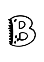 Voorbeeld - Dino Alfabet - Kleurletters & voorbeeldletters | 52 werkbladen - Pagina 3