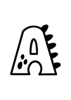Voorbeeld - Dino & Kat Lettersets in PDF, DXF en SVG-formaat - Pagina 3