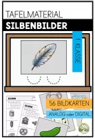 Vorschau - Arbeitsblätter - Silbenbilder – Silben hören, klatschen & spielerisch entdecken - Deckblatt