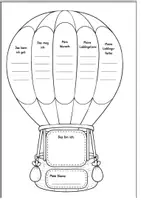 Vorschau - Mal- und Bastelvorlagen - Das bin ich - Heißluftballon (Steckbrief) - Seite 2