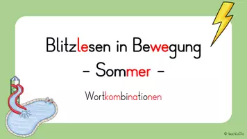 Vorschau - Fördermaterial/Inklusion - Blitzlesen Sommerwörter | Wortkombinationen - Seite 3