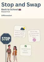 Vorschau - Spiele - Englisch: Stop and Swap - Back to School Ferienedition - differenziert I Klasse 9-13 - Deckblatt