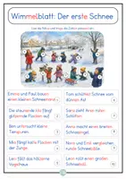 Vorschau - Arbeitsblätter - 10x Leseförderung im Winter Wimmelbilder mit Leseaufträgen Silbenschrift - Seite 2