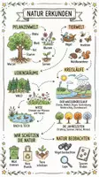 Vorschau - Arbeitsblätter - Lernplakat + Arbeitsblätter zum Thema "Natur" + Lösung & Fragen & MP3 + Mindmap + Infografik - Seite 1