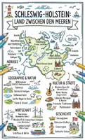 Vorschau - Arbeitsblätter - Lernposter + Arbeitsblätter zum Thema "Schleswig-Holstein" (Lückentext, Hörverstehen) + Lösung & MP3 + Mindmap + Infografik - Deckblatt