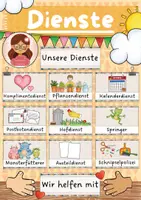Vorschau - Poster - Dienste / Klassendienste / Klassenämter / Ämterplan - Deckblatt