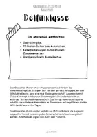 Vorschau - Mal- und Bastelvorlagen - Schulstart Gemeinschaftsprojekt Klassentier Poster Delfin+Ausmalbild - Seite 2