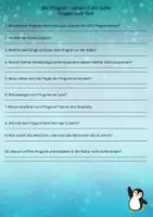 Vorschau - Arbeitsblätter - Sachtext - der Pinguin: Leben in der Kälte für Klasse 3 und 4 - Seite 2