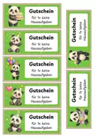 Vorschau - Anderer Materialtyp - Pandaklasse Geburtstagsgutscheine / Hausaufgabengutschein Panda - Seite 2