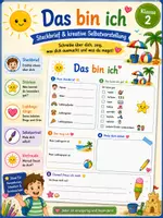 Vorschau - Arbeitsblätter - Das bin ich – Steckbrief & kreative Selbstvorstellung - Deckblatt