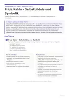 Vorschau - Unterrichtsreihen - Frida Kahlo Unterrichtsmaterial – Selbstbildnisse, Symbolik und Bildanalyse für den Kunstunterricht der Oberstufe - Seite 1
