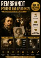 Vorschau - Unterrichtsreihen - Rembrandt Unterrichtsmaterial – Barock, Chiaroscuro und Porträtmalerei für den Kunstunterricht der Oberstufe - Deckblatt