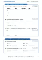 Vorschau - Klassenarbeiten - Probe-Klassenarbeit Potenzen und Potenzgesetze Ohne Taschenrechner mit Lösungsblatt - Seite 1