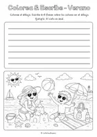 Vorschau - Arbeitsblätter - Spanisch Sommer Materialpaket | Verano, Vacaciones & Back to School nach den Sommerferien | Wortschatz, Lesen, Schreiben & Spiele für den Spanischunterricht | Klasse 5/6/7 - Seite 3