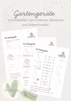 Vorschau - Arbeitsblätter - Gartengeräte kennenlernen | Arbeitsblätter zum Erkennen, Benennen und Unterscheiden - Deckblatt
