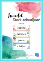 Voorbeeld - Juf Larissa - Bundel Start schooljaar ''Schoolstijl'' - Voorblad