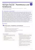 Vorschau - Unterrichtsreihen - Georges Seurat Unterrichtsmaterial – Pointillismus, Farbtheorie und Neoimpressionismus für die Oberstufe - Seite 1