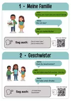 Vorschau - Audio-Dateien - Sprechanlässe DaZ A1: Familie & Wohnen – Dialogkarten mit Hör-QR | Sprechen & Zuhören, Willkommensklasse - Seite 1