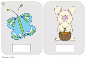 Vorschau - Arbeitsblätter - wachsendes Materialpaket - Alles zum Thema FRÜHLING - Klettaufgaben ZR20 - Links/Rechts - Serialität (TEACCH) - Seite 2
