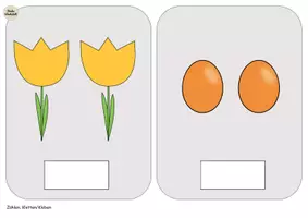 Vorschau - Arbeitsblätter - wachsendes Materialpaket - Alles zum Thema FRÜHLING - Klettaufgaben ZR20 - Links/Rechts - Serialität (TEACCH) - Seite 3