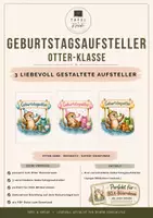 Vorschau - Poster - Geburtstagsaufsteller Otter-Klasse - Deckblatt