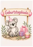 Vorschau - Poster - Geburtstagsaufsteller Koala-Klasse - Seite 1