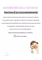Vista previa - Unidades / Secuencias / Situaciones de Aprendizaje - DOSSIER DE FITXES DIES DE LA SETMANA - página 1