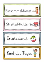 Vorschau - Mal- und Bastelvorlagen - Klassendienste | Classroom Management | Klassenorganisation und Deko - Seite 3