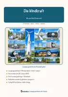 Vorschau - Mal- und Bastelvorlagen - Die Windkraft – Lesespurgeschichte mit Rätselaufgaben (Klasse 8) - Seite 1