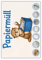 Vorschau - Poster - Mülltrennung Otter-Klasse | 3 Müllschilder - Seite 1