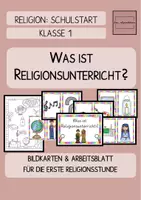 Vorschau - Stundenentwürfe - Religion: Was ist Religionsunterricht? zum Schulstart in einer 1. Klasse - Deckblatt