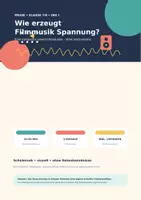 Vorschau - Arbeitsblätter - Wie Musik Spannung erzeugt Kl.7/8 - Deckblatt