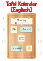 Vorschau - Poster - Tafel Kalender Englisch - Deckblatt
