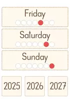 Vorschau - Poster - Tafel Kalender Englisch - Seite 2